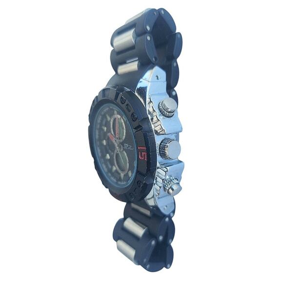 Daniel Steiger Hybrid Dual Digital Analog 47mm Men's watch 9089R-M With Battery - Picture 3 of 5